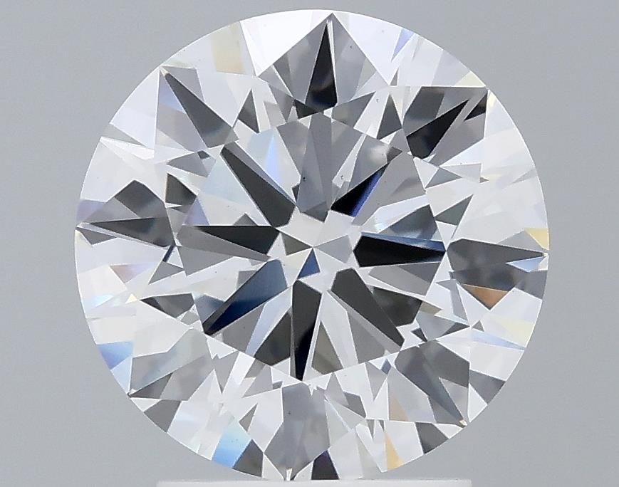 2.73 Carat Round Lab Diamond with  Cut Diamond in 14KT  view 1
