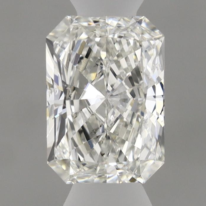 0.5 Carat Radiant Lab Diamond with  Cut Diamond in 14KT  view 1
