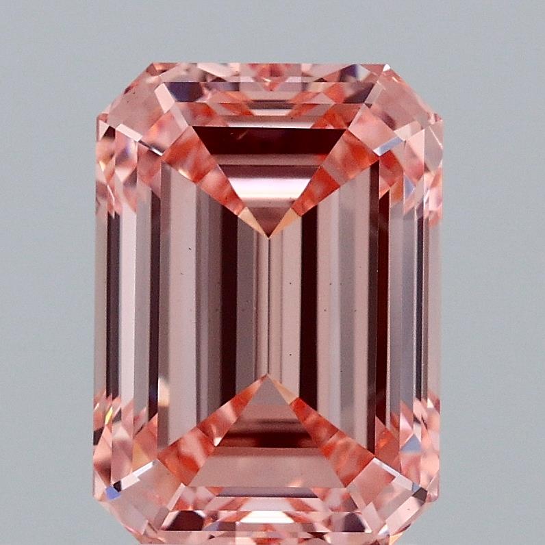 3.1 Carat Emerald Lab Diamond with  Cut Diamond in 14KT  view 1
