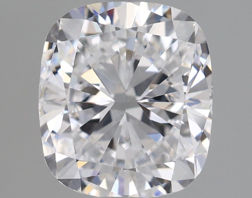 1.52 Carat Cushion Lab Diamond with  Cut Diamond in 14KT  view 1
