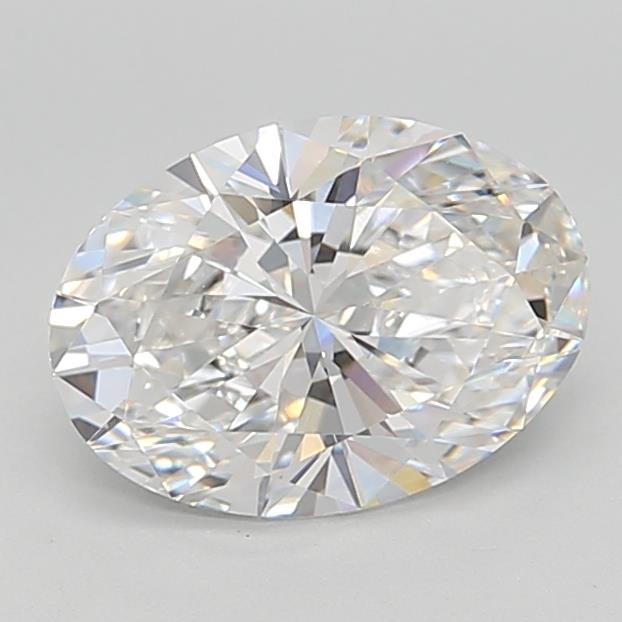 2.11 Carat Oval Lab Diamond with  Cut Diamond in 14KT  view 1
