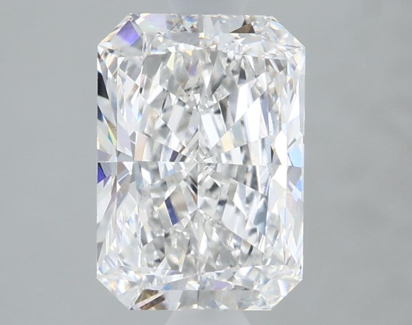 1.54 Carat Radiant Lab Diamond with  Cut Diamond in 14KT  view 1
