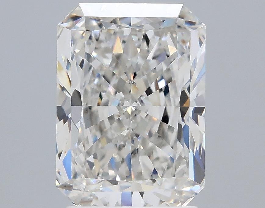 2.52 Carat Radiant Lab Diamond with  Cut Diamond in 14KT  view 1
