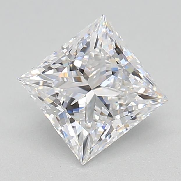 0.74 Carat Princess Lab Diamond with  Cut Diamond in 14KT  view 1
