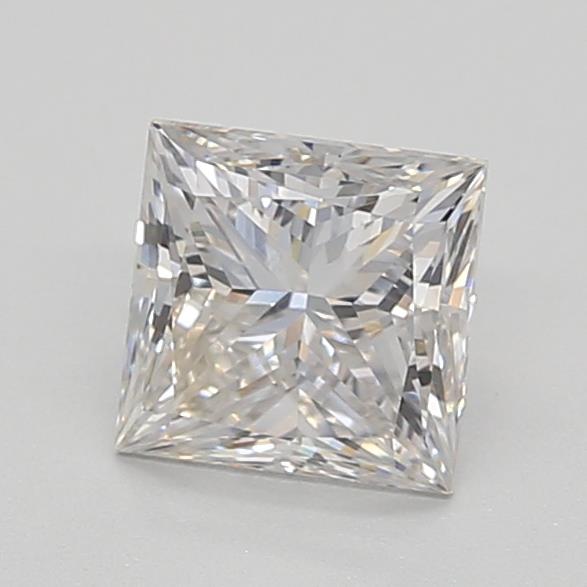 0.78 Carat Princess Lab Diamond with  Cut Diamond in 14KT  view 1
