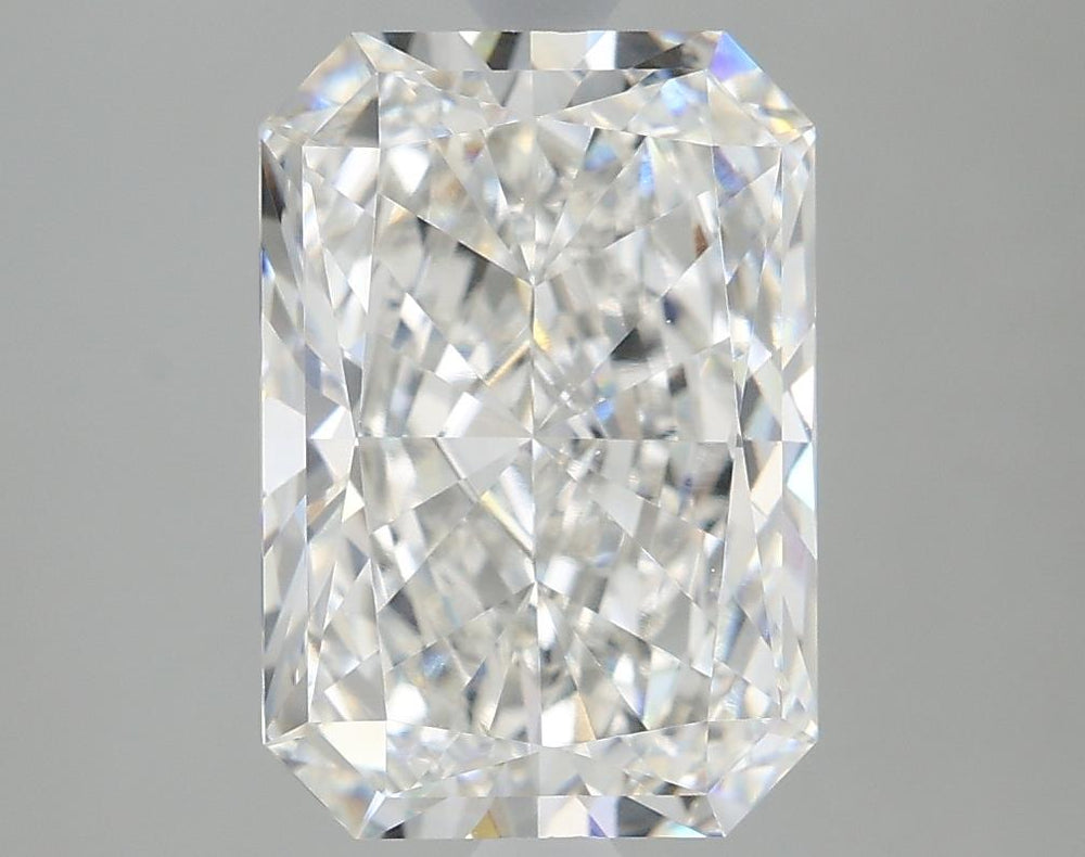 3.2 Carat Radiant Lab Diamond with  Cut Diamond in 14KT  view 1
