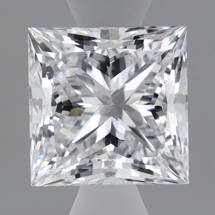 0.71 Carat Princess Lab Diamond with  Cut Diamond in 14KT  view 1
