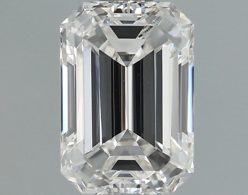 1.42 Carat Emerald Lab Diamond with  Cut Diamond in 14KT  view 1
