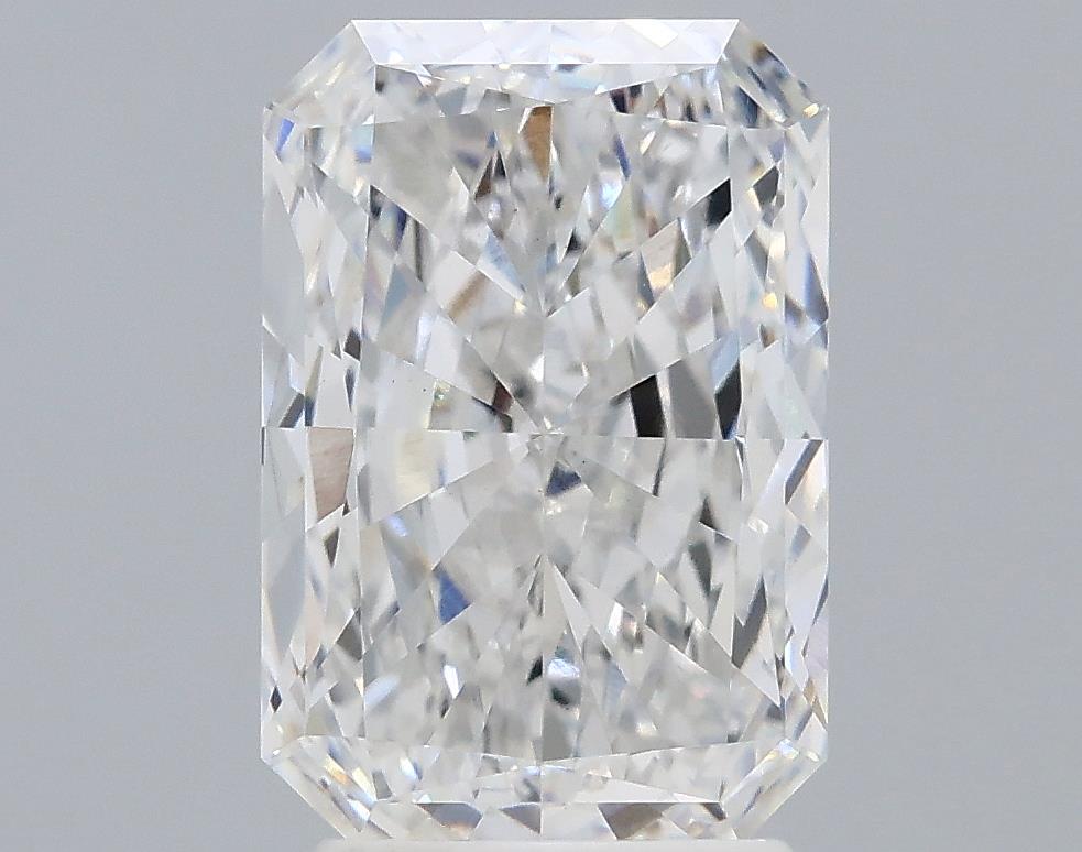 3.03 Carat Radiant Lab Diamond with  Cut Diamond in 14KT  view 1
