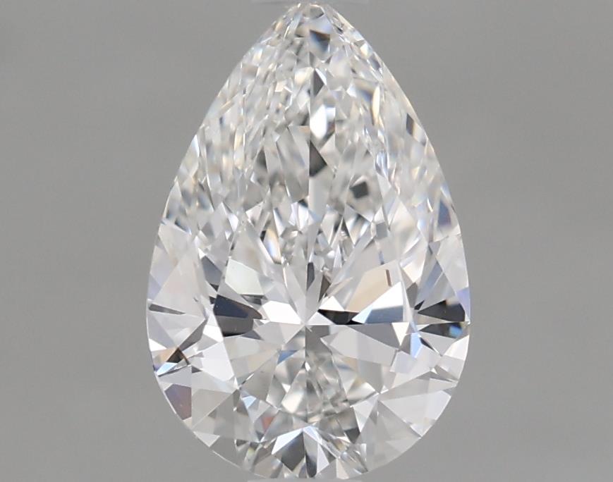 1.0 Carat Pear Lab Diamond with  Cut Diamond in 14KT  view 1
