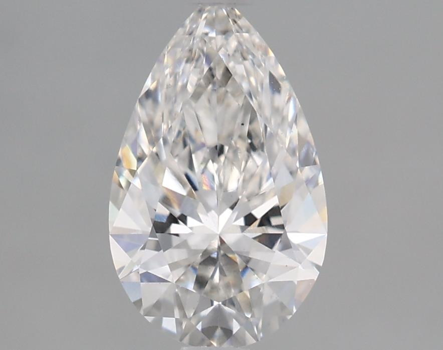 1.61 Carat Pear Lab Diamond with  Cut Diamond in 14KT  view 1
