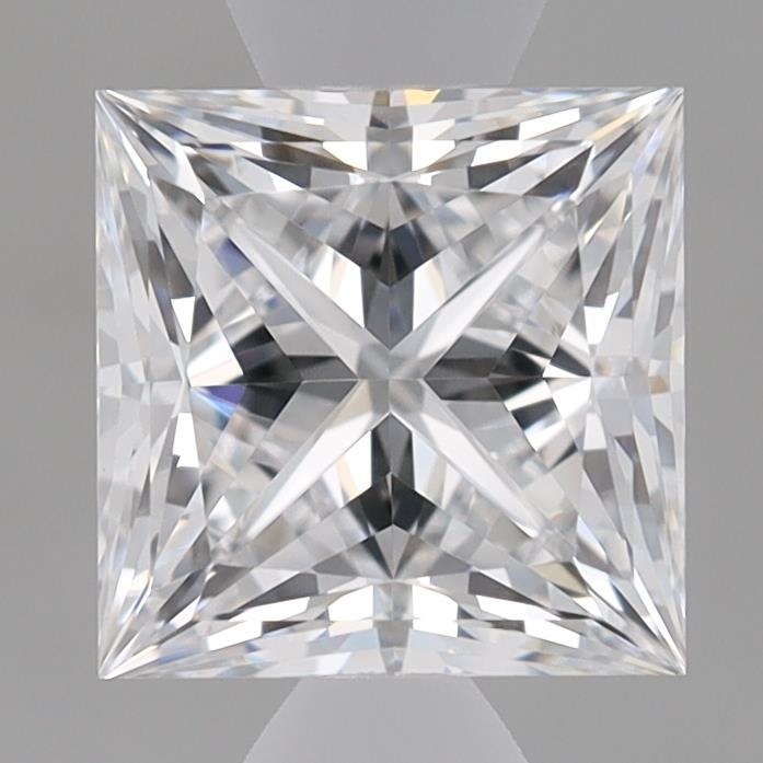 1.0 Carat Princess Lab Diamond with  Cut Diamond in 14KT  view 1
