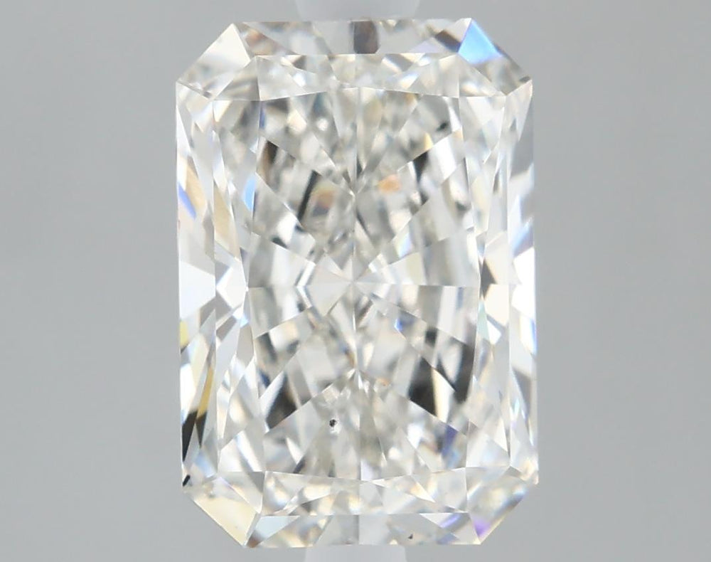 2.57 Carat Radiant Lab Diamond with  Cut Diamond in 14KT  view 1
