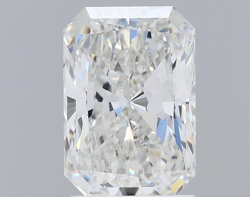 2.05 Carat Radiant Lab Diamond with  Cut Diamond in 14KT  view 1
