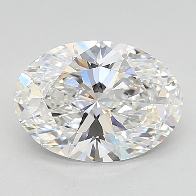 2.04 Carat Oval Lab Diamond with  Cut Diamond in 14KT  view 1
