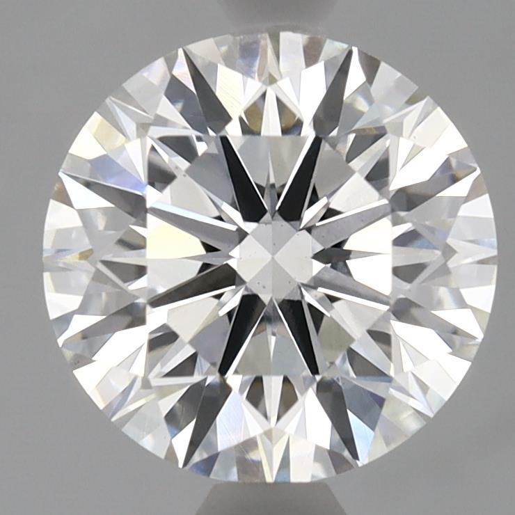 2.26 Carat Round Lab Diamond with  Cut Diamond in 14KT  view 1
