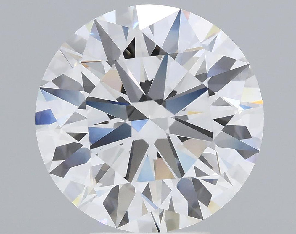 5.6 Carat Round Lab Diamond with  Cut Diamond in 14KT  view 1
