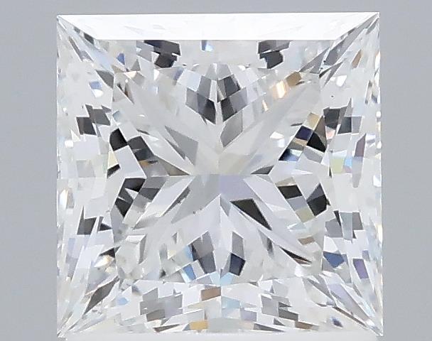 1.5 Carat Princess Lab Diamond with  Cut Diamond in 14KT  view 1
