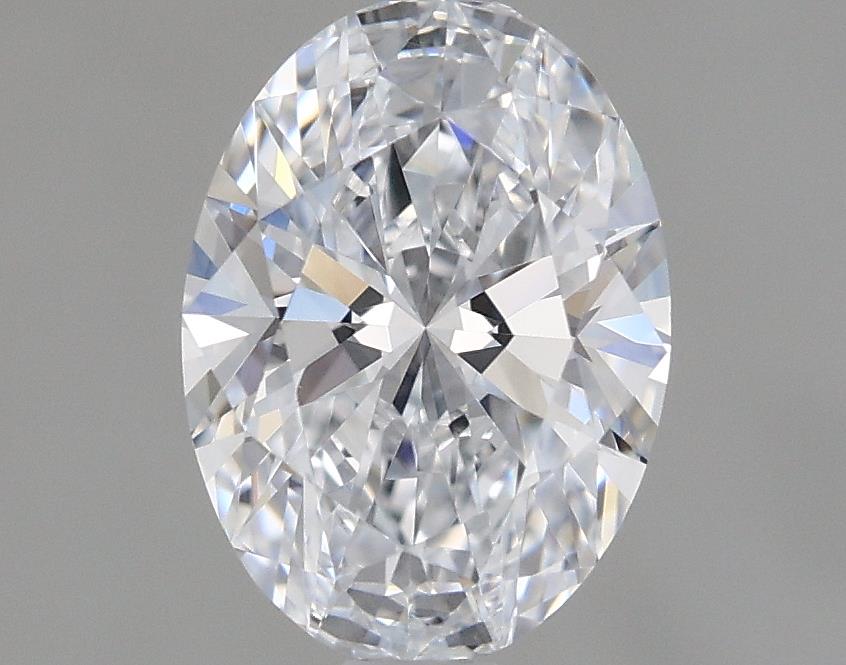 1.11 Carat Oval Lab Diamond with  Cut Diamond in 14KT  view 1
