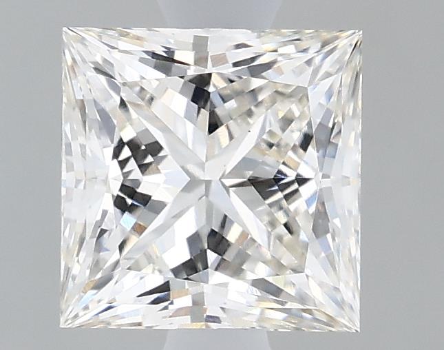 1.08 Carat Princess Lab Diamond with  Cut Diamond in 14KT  view 1
