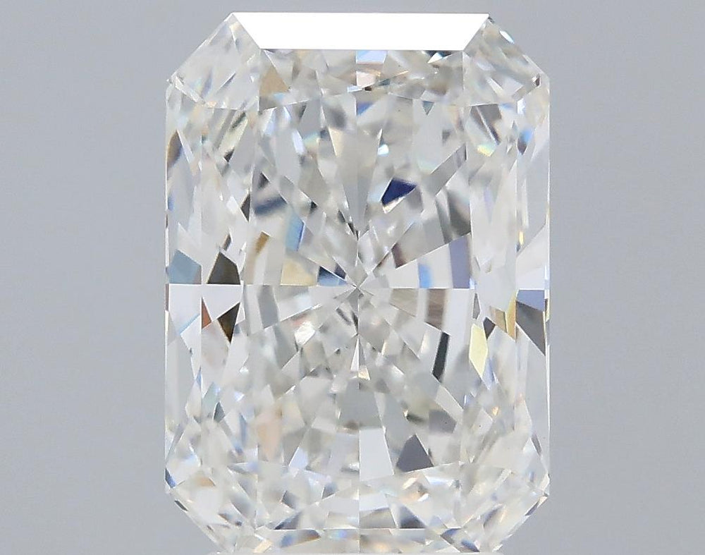 3.73 Carat Radiant Lab Diamond with  Cut Diamond in 14KT  view 1
