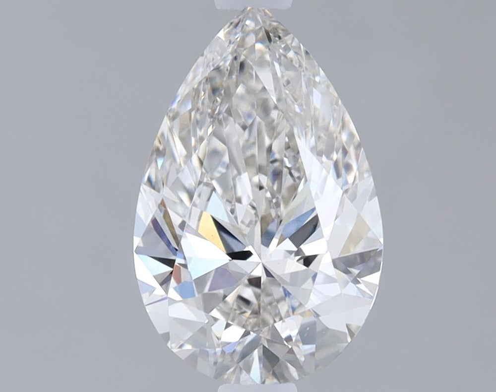 1.1 Carat Pear Lab Diamond with  Cut Diamond in 14KT  view 1
