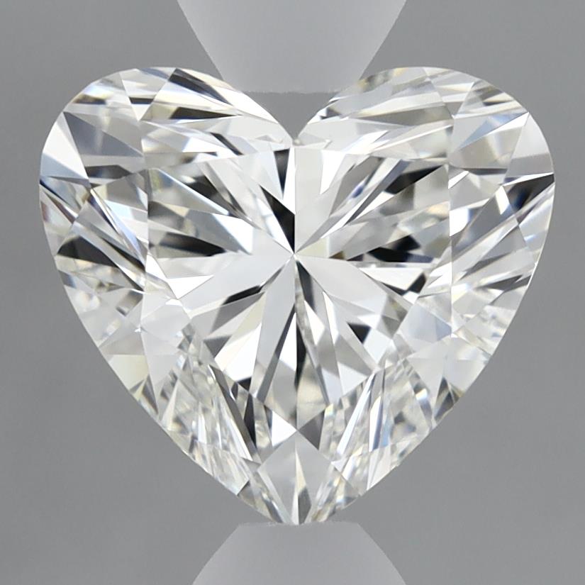 2.05 Carat Heart Lab Diamond with  Cut Diamond in 14KT  view 1
