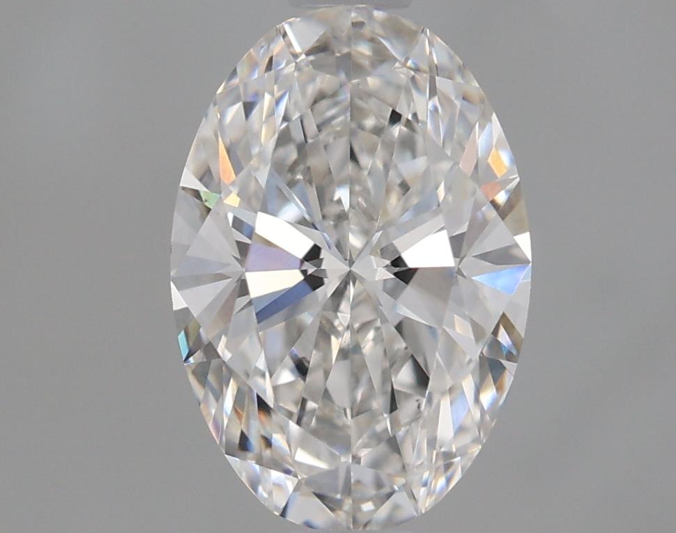 1.24 Carat Oval Lab Diamond with  Cut Diamond in 14KT  view 1

