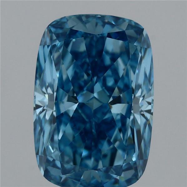 3.03 Carat Cushion Lab Diamond with  Cut Diamond in 14KT  view 1

