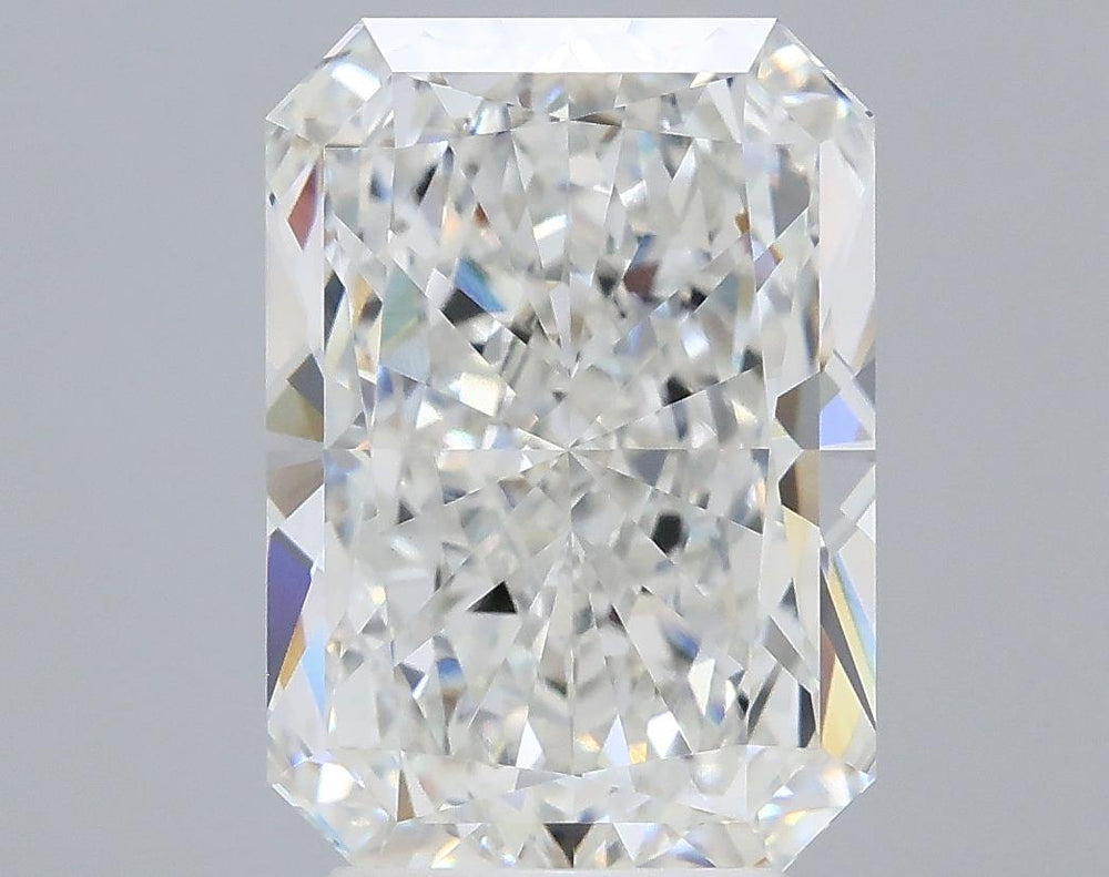4.26 Carat Radiant Lab Diamond with  Cut Diamond in 14KT  view 1
