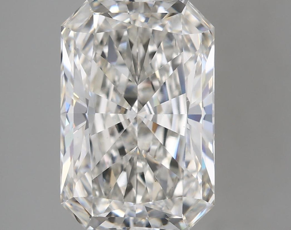 5.01 Carat Radiant Lab Diamond with  Cut Diamond in 14KT  view 1
