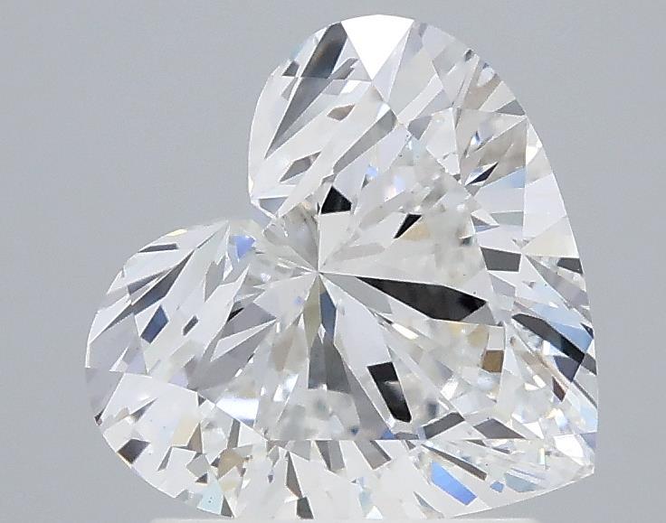 1.6 Carat Heart Lab Diamond with  Cut Diamond in 14KT  view 1

