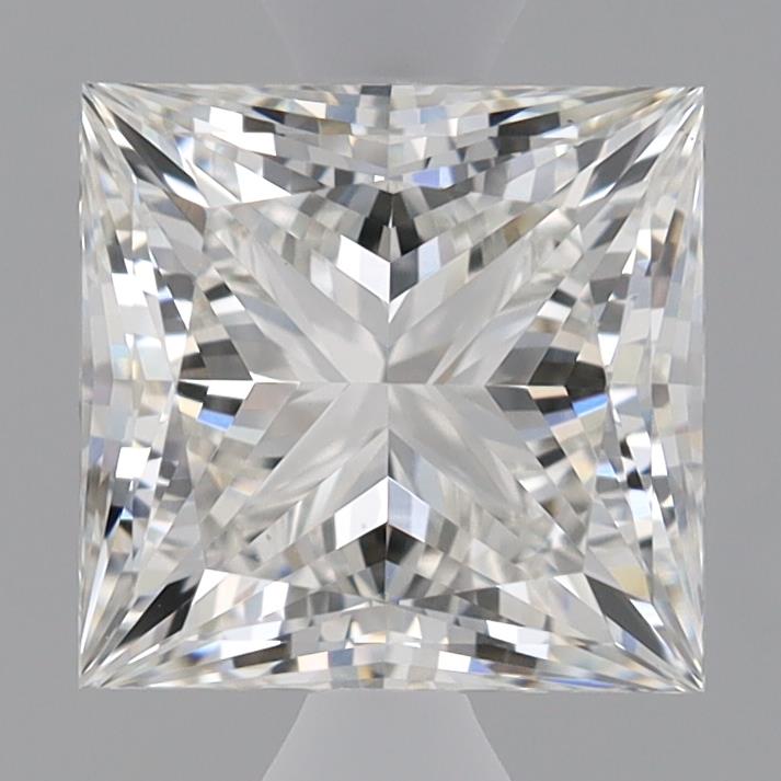 1.53 Carat Princess Lab Diamond with  Cut Diamond in 14KT  view 1
