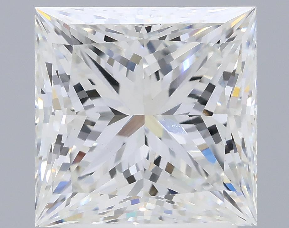 2.5 Carat Princess Lab Diamond with  Cut Diamond in 14KT  view 1

