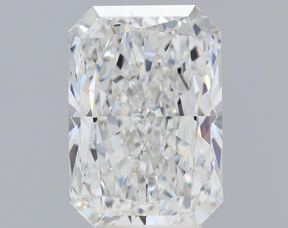 5.08 Carat Radiant Lab Diamond with  Cut Diamond in 14KT  view 1
