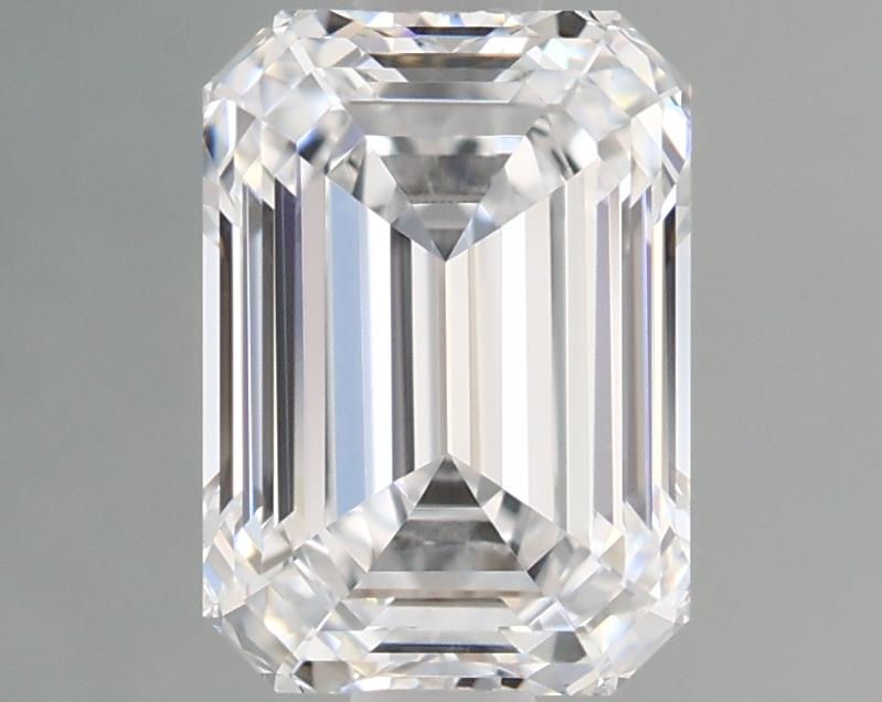 1.58 Carat Emerald Lab Diamond with  Cut Diamond in 14KT  view 1
