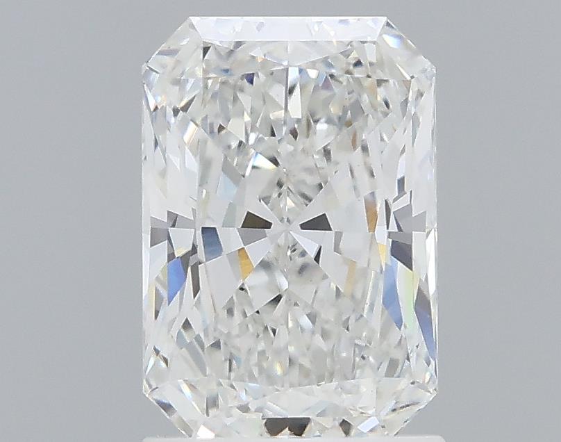 1.59 Carat Radiant Lab Diamond with  Cut Diamond in 14KT  view 1
