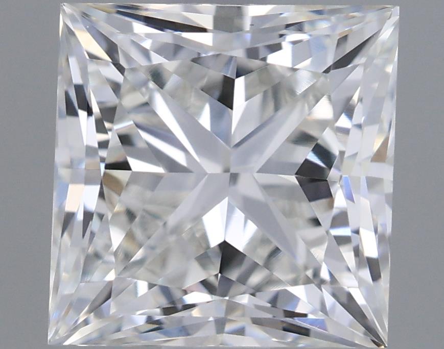 1.5 Carat Princess Lab Diamond with  Cut Diamond in 14KT  view 1
