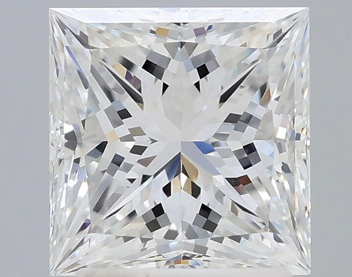 2.21 Carat Princess Lab Diamond with  Cut Diamond in 14KT  view 1
