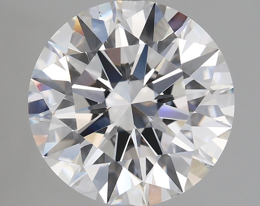 3.12 Carat Round Lab Diamond with  Cut Diamond in 14KT  view 1
