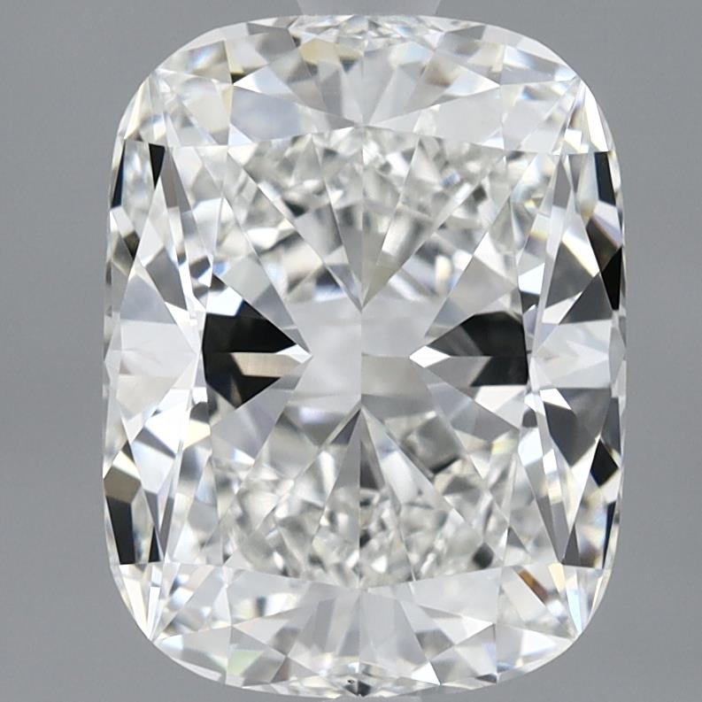 2.94 Carat Cushion Lab Diamond with  Cut Diamond in 14KT  view 1
