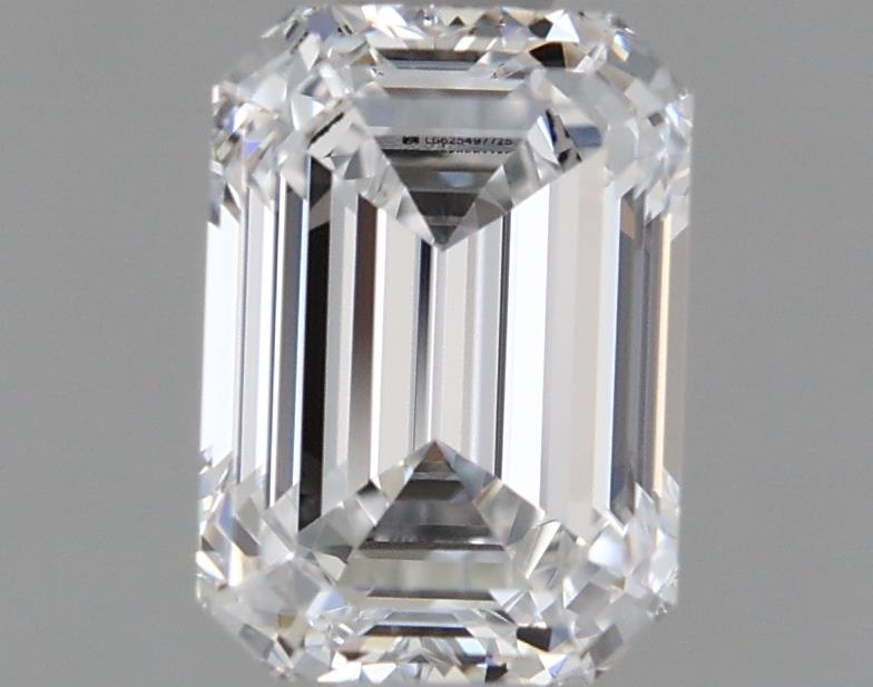 1.02 Carat Emerald Lab Diamond with  Cut Diamond in 14KT  view 1
