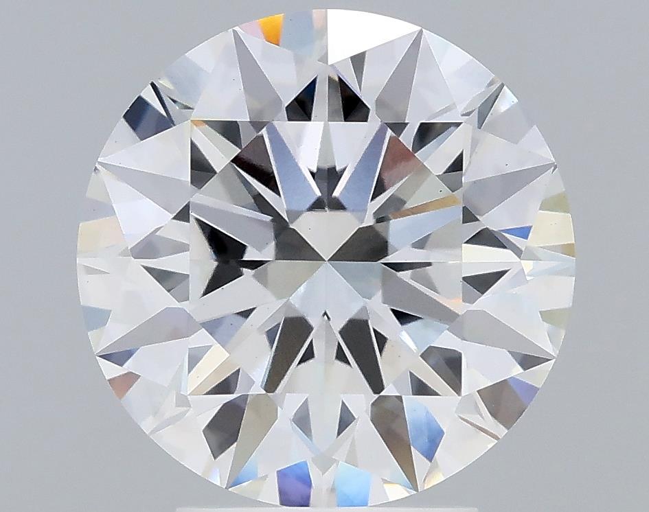 3.73 Carat Round Lab Diamond with  Cut Diamond in 14KT  view 1
