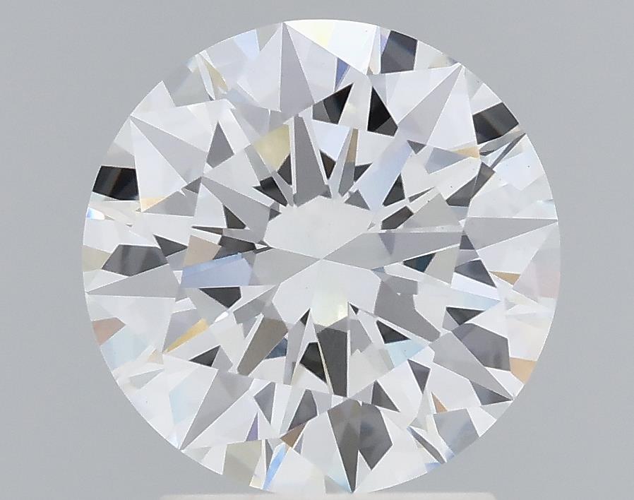 2.2 Carat Round Lab Diamond with  Cut Diamond in 14KT  view 1
