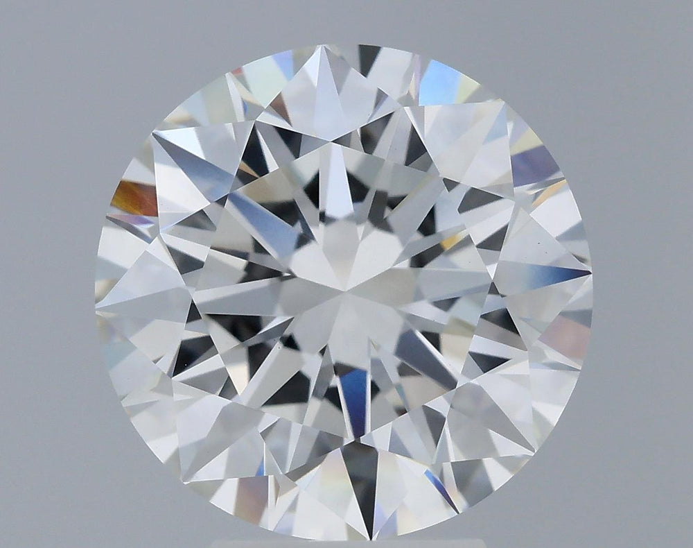 4.72 Carat Round Lab Diamond with  Cut Diamond in 14KT  view 1
