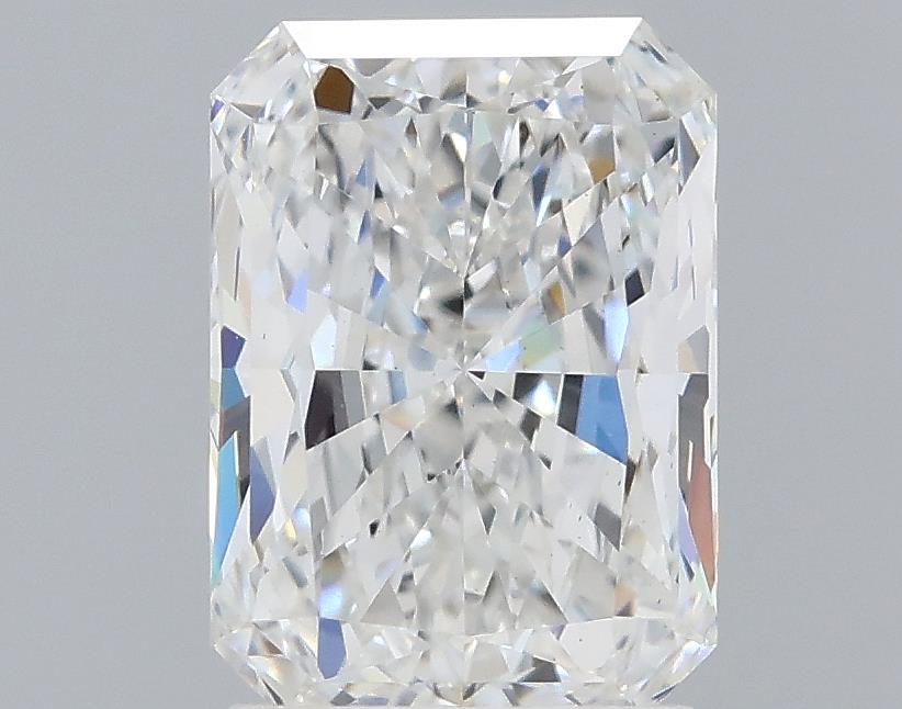 2.04 Carat Radiant Lab Diamond with  Cut Diamond in 14KT  view 1
