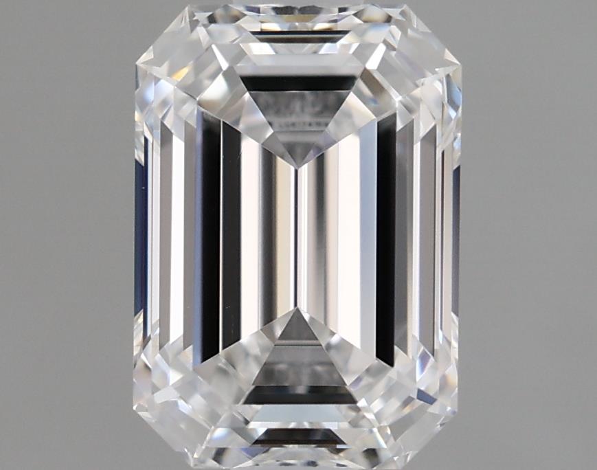 1.16 Carat Emerald Lab Diamond with  Cut Diamond in 14KT  view 1

