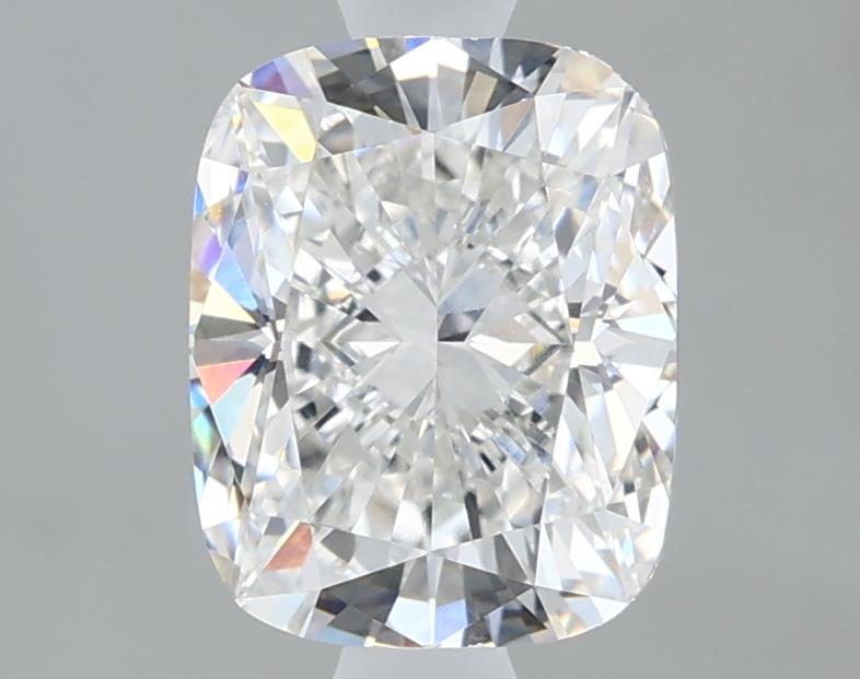 1.39 Carat Cushion Lab Diamond with  Cut Diamond in 14KT  view 1
