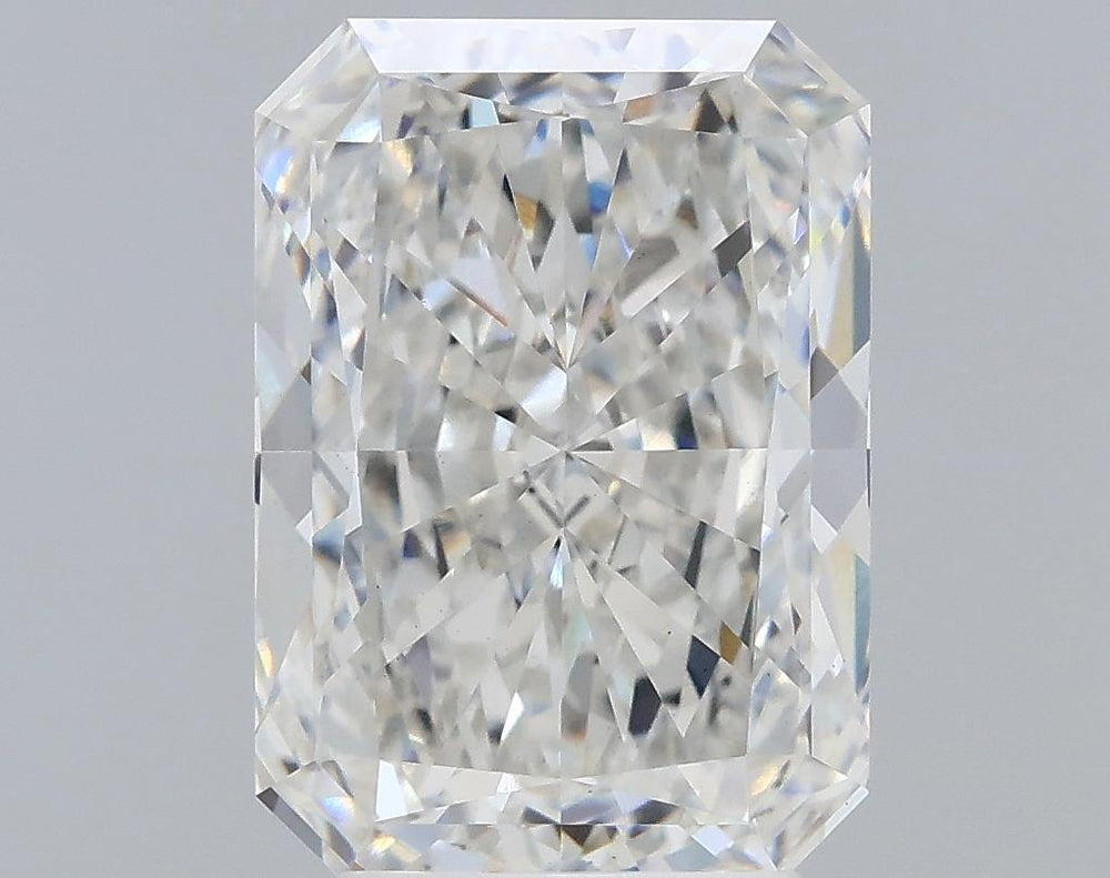 3.82 Carat Radiant Lab Diamond with  Cut Diamond in 14KT  view 1
