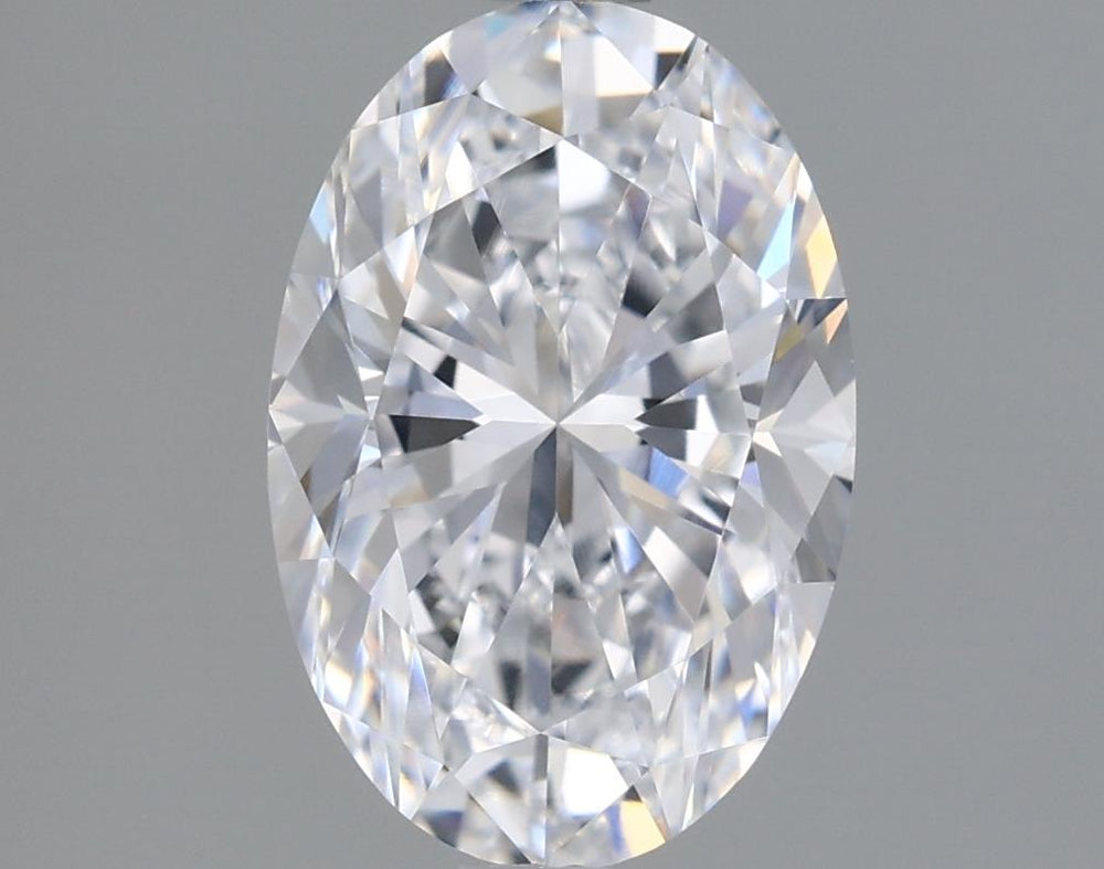 2.04 Carat Oval Lab Diamond with  Cut Diamond in 14KT  view 1
